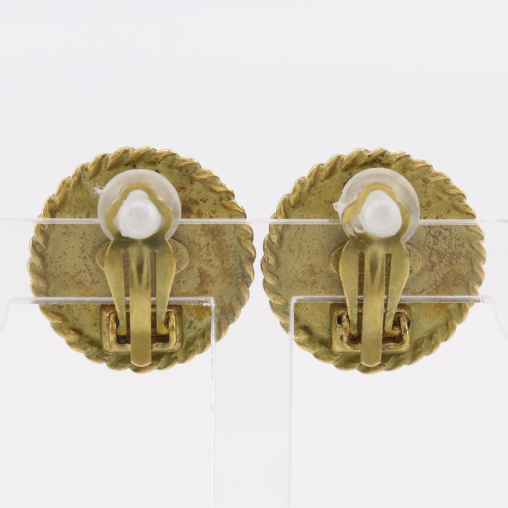 CHANEL Authentic Vintage Black Logo Earrings - Picture 3 of 9